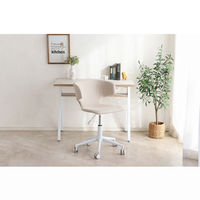 【軒先渡し】東馬 TMレイド ワークチェア ホワイトベージュ 54689180 1台（直送品）