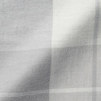 無印良品 綿フランネルまくらカバー４３×６３ｃｍ用 グレーチェック 良品計画