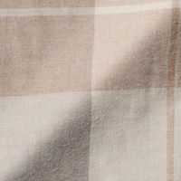 無印良品 綿フランネルまくらカバー４３×６３ｃｍ用 ベージュチェック 良品計画