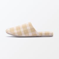 無印良品 綿フランネル履き心地やわらか足なりスリッパ Ｌ ２５～２７．５ｃｍ用 マスタード 良品計画