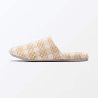 無印良品 綿フランネル履き心地やわらか足なりスリッパ Ｍ ２２．５～２５ｃｍ用 マスタード 良品計画