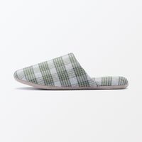 無印良品 綿フランネル履き心地やわらか足なりスリッパ ＸＬ ２７．５～３０ｃｍ用 グリーン 良品計画