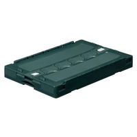 現場のチカラ Matakul 折りたたみコンテナ フタ一体型75Ｌ  使用済みクリアホルダーからつくった再生材10%配合 1台 オリジナル