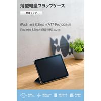 エレコム iPad mini ケース 8.3インチ(A17 Pro) 薄型 背面クリア TB-A25SWVBG 1個