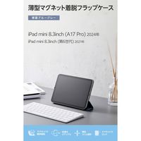 エレコム iPad mini ケース 8.3インチ(A17 Pro) 軽量 薄型 TB-A25SWVPF2BG 1個