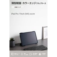 エレコム iPad Pro ケース 11インチ (M4) マグネット式 薄型 耐衝撃 TB-A25PMWVFCBK 1個