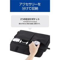 エレコム インナーバッグ ハンドル付き ポケット付き 2分割 13.3inch ブラック BM-IBHP13BK 1個