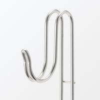 無印良品 ステンレス横ブレしにくいダブルフック ロングタイプ 約幅１．５×奥行６．５×高さ２５ｃｍ 良品計画