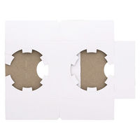 シモジマ HEIKO カップホルダー 2個用 白 004490132 1セット(1セット(100枚入)×8)（直送品）