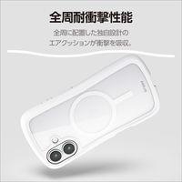 iPhone17 ケース ハイブリッド 衝撃吸収 MAGKEEP Grippy ホワイト PM-A25AGRPFMWH エレコム 1個（直送品）