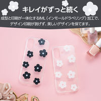 iPhone17 ケース ソフト 衝撃吸収 花柄デザイン ホワイト PM-A25AIMLFLWH エレコム 1個（直送品）