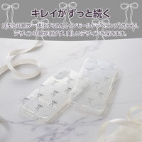 iPhone17 ケース ソフト 衝撃吸収 リボンデザイン シルバー PM-A25AIMLRISV エレコム 1個（直送品）