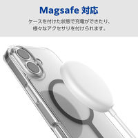 iPhone17 ケース ハイブリッド 衝撃吸収 MAGKEEP ブラック PM-A25AMAG02BK エレコム 1個（直送品）