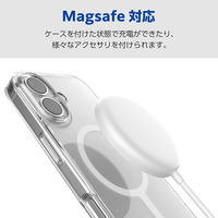 iPhone17 ケース ハイブリッド 衝撃吸収 MAGKEEP ホワイト PM-A25AMAG02WH エレコム 1個（直送品）
