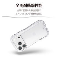 iPhone17 Pro ケース ハイブリッド 衝撃吸収 Grippy クリア PM-A25CGRPACR エレコム 1個（直送品）