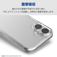 iPhone17 Pro ケース ハイブリッド ショルダーストラップホール付 クリア PM-A25CHVCKSHCR エレコム 1個（直送品）