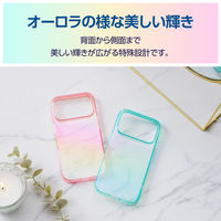 iPhone17 Pro ケース ソフト オーロラデザイン ピンク PM-A25CUCAPN エレコム 1個（直送品）