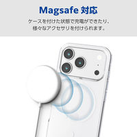 iPhone17 Pro ケース ソフト 衝撃吸収 薄型 MAGKEEP 高透明 クリア PM-A25CUCT3MGCR エレコム 1個（直送品）