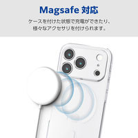 iPhone17 Pro ケース ソフト 衝撃吸収 MAGKEEP 極限保護 クリア PM-A25CUCTKMGCR エレコム 1個（直送品）