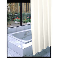 明和グラビア 防炎バスカーテン ワイド NVS-400(IV) 150cm×160cm 1セット(10枚入)（直送品）