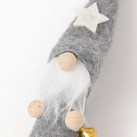 【アウトレット】クリスマス　フェルトサンタ2点セット グレー LAKOLE/ラコレ