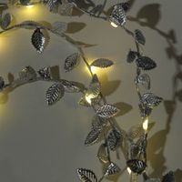 クリスマス　グリッターリーフ(シルバー) LAKOLE/ラコレ