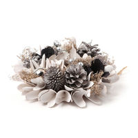 クリスマス　ドライリース(18cm) ホワイト LAKOLE/ラコレ