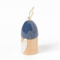 クリスマス　(LEDライト付き)ひげ布サンタ ネイビー LAKOLE/ラコレ