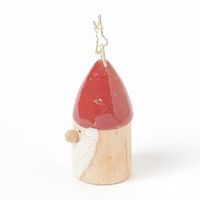 クリスマス　(LEDライト付き)ひげ布サンタ レッド LAKOLE/ラコレ