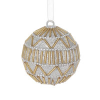 【アウトレット】クリスマス　ボールオーナメント(S) シルバー LAKOLE/ラコレ