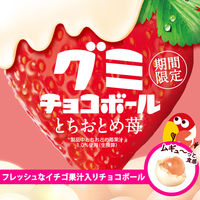 チョコレート菓子 グミ　食べきりサイズ グミチョコボール とちおとめ苺 47g 1セット（1個×10）
