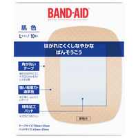 【アウトレット】【Goエシカル】訳あり バンドエイド 肌色 Lサイズ 10枚 1箱 絆創膏（ばんそうこう）