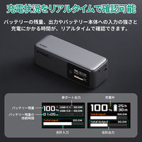 AUKEY モバイルバッテリー 27600mAh PD対応 高出力140W PB-Y63-GY 1個