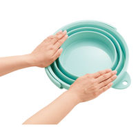 ソフトバケツ8型 ミントグリーン 1個 伊勢藤