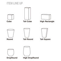 Clay(クレイ) セメント調軽量プランター High Drop Round 70 910-251-101 1個（直送品）