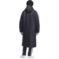 adidas(アディダス) アウター 防寒 スリーストライプス ルーズフィット ロング ボアコート J/2XL KA1303 BW566（直送品）