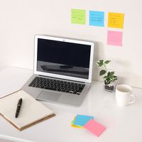 プリントインフォームジャパン 全面粘着ふせん インフォノーツ ラベルメモ 75×75mm ピンク 1セット（4冊入×10パック） オリジナル