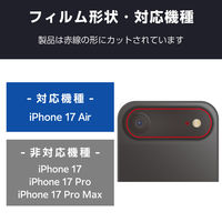 iPhone Air カメラレンズ保護 高透明 10H 指紋防止 クリア PM-A25BFLLP1CR エレコム 1個（直送品）