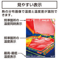 シンワ測定 サーモグラフィー A-20~550°C 放射率可変タイプ 73091 1個（直送品）