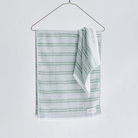 MARUSHIN by SHINTO TOWEL シマ シングル・レッド フェイス/箱 フェイスタオル