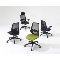 トラスコ中山 TRUSCO メッシュハイバックチェア”VIENTO 肘付 ヤンググリーン MCH-A-YG 1脚 207-2730（直送品）