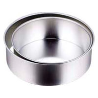 佐藤金属興業 ケーキ型 デコレーション型 18cm 丸型 ブリキ 424388 1個（直送品）