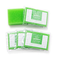 サンサンスポンジ 圧縮 4個セット グリーン 1パック ダイニチ・コーポレーション