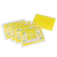 サンサンスポンジ 圧縮 ソフトタイプ 4個セット レモンイエロー 1パック ダイニチ・コーポレーション