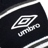 umbro(アンブロ) サッカー 手袋 ニットグローブ F ブラック×グレー UUAYJD54 1セット（2双）（直送品）