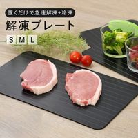 解凍プレート 厚手S（厚み0.3cm）ブラック R0450-S-A 1セット（1枚×3）急速解凍 急速冷凍 ライズクリエイション