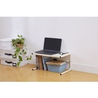 丸藤 伸縮便利ラックアイボリー 4935437102835 1セット(2個)（直送品）