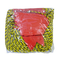 結一産業 三角旗付きトラロープ片側輪っか 100m 6300008530 1本