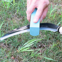 コンヨ 鎌砥石 半丸型 荒研ぎ用 #180 No.12 1個（直送品）