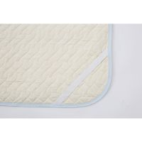 西川 二重ガーゼ敷きパッド 100×205cm 5CG052 ブルー 05600667 1枚（直送品）
